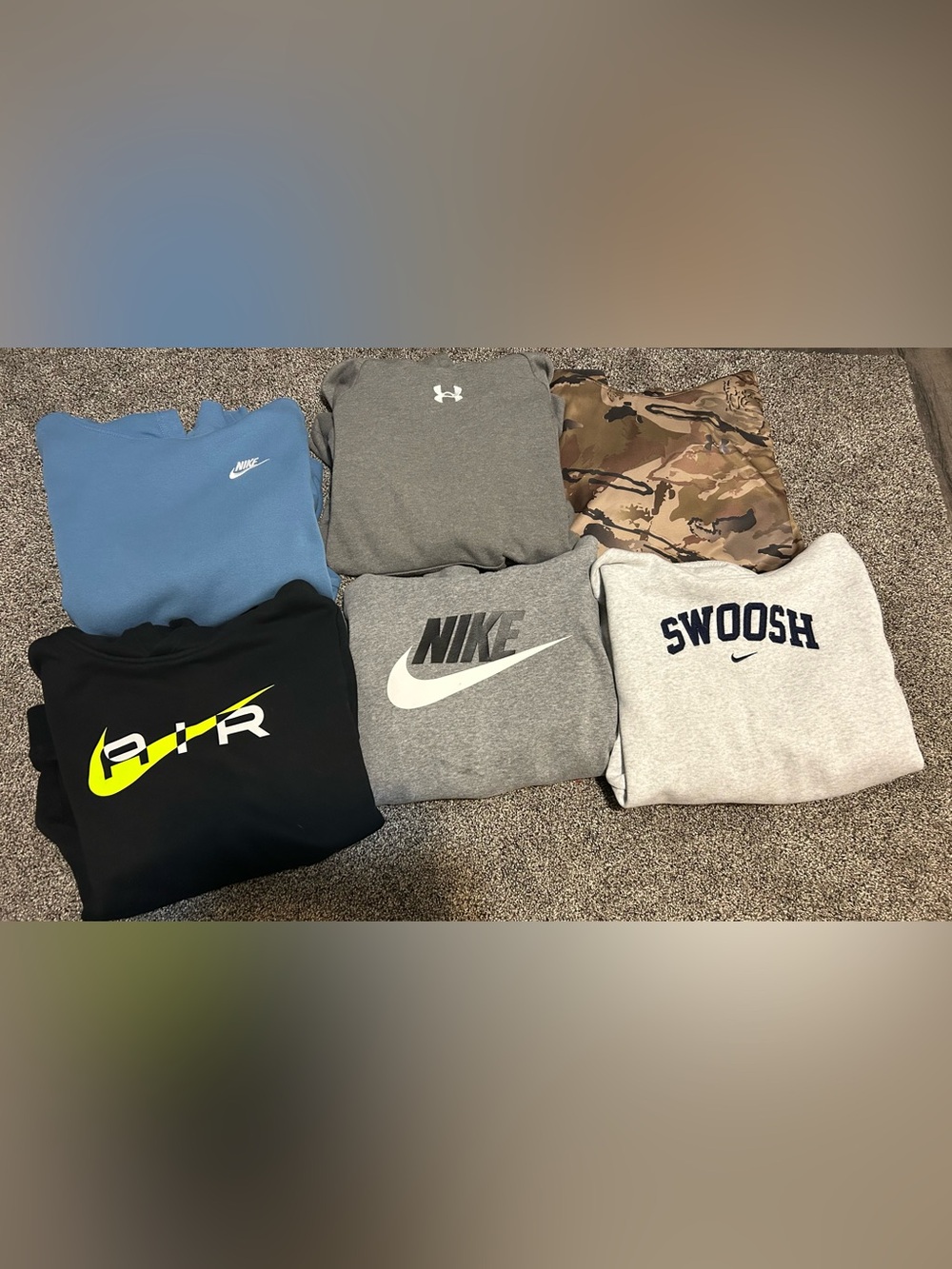 Boys Nike & Under Armour hoodie bundle
